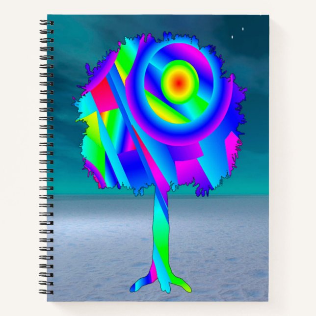Rainbow Tree Spiral Notebook (Front)
