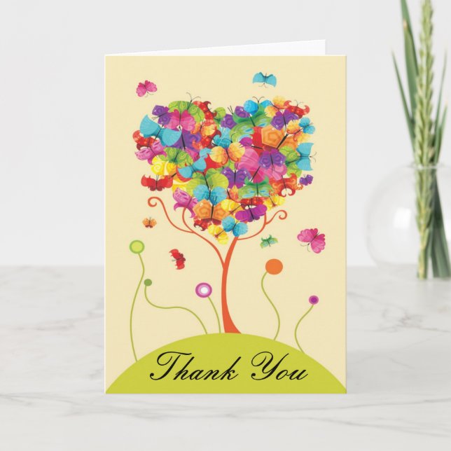 Rainbow Tree Thank You Cards (Front)