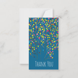 Rainbow tree watercolor  note card