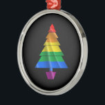 RAINBOW TREE WAVY -.png Metal Ornament<br><div class="desc">Designs & Apparel from LGBTshirts.com Browse 10, 000  Lesbian,  Gay,  Bisexual,  Trans,  Culture,  Humor and Pride Products including T-shirts,  Tanks,  Hoodies,  Stickers,  Buttons,  Mugs,  Posters,  Hats,  Cards and Magnets.  Everything from "GAY" TO "Z" SHOP NOW AT: http://www.LGBTshirts.com FIND US ON: THE WEB: http://www.LGBTshirts.com FACEBOOK: http://www.facebook.com/glbtshirts TWITTER: http://www.twitter.com/glbtshirts</div>