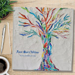 Rainbow Tree Yoga Instructor 3 Ring Binder<br><div class="desc">This decorative binder features a print of a rainbow colored tree on a pale gray background. The original design was made in mosaic using many tiny fragments of brightly colored glass. You can customize this binder with your name and occupation. Because we create our own artwork you won't find this...</div>