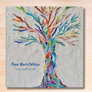 Rainbow Tree Yoga Instructor 3 Ring Binder