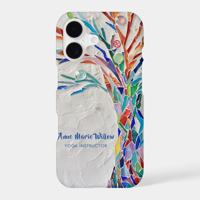 Rainbow Tree Yoga Instructor Iphone Case (Back)