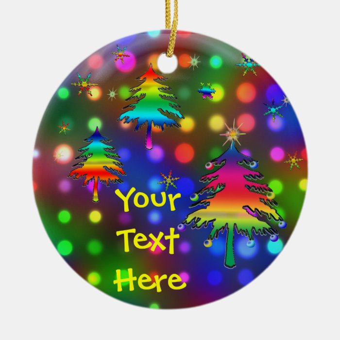 Rainbow Trees Ornament