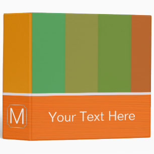 Rainbow Trendy Stripes Pattern Binder