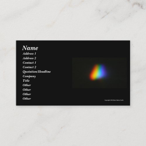 Rainbow Triangle Business Card Template