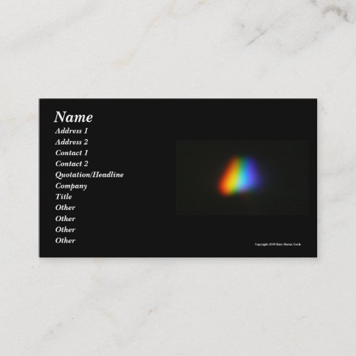 Customizable Rainbow Triangle Business Card Template