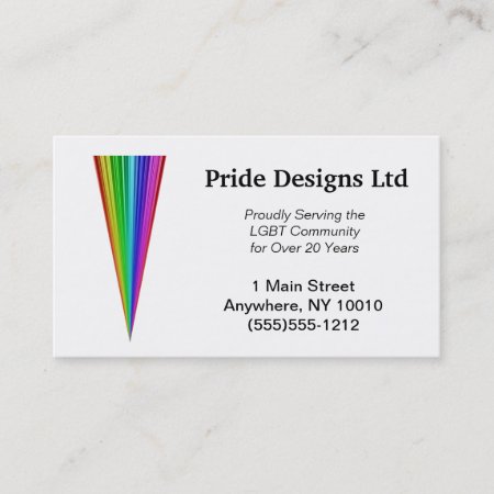 Rainbow Triangle Business Card