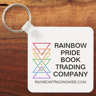 Rainbow Triangle Company Gay Pride Logo Keychain