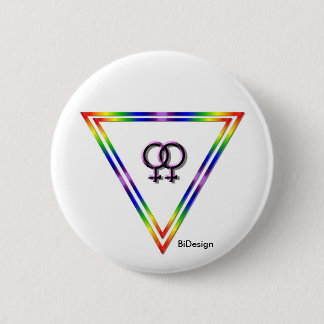 Rainbow Triangle Female/Female Button