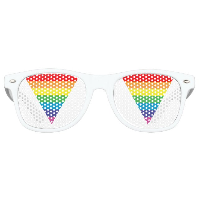 rainbow triangle retro sunglasses (Front)