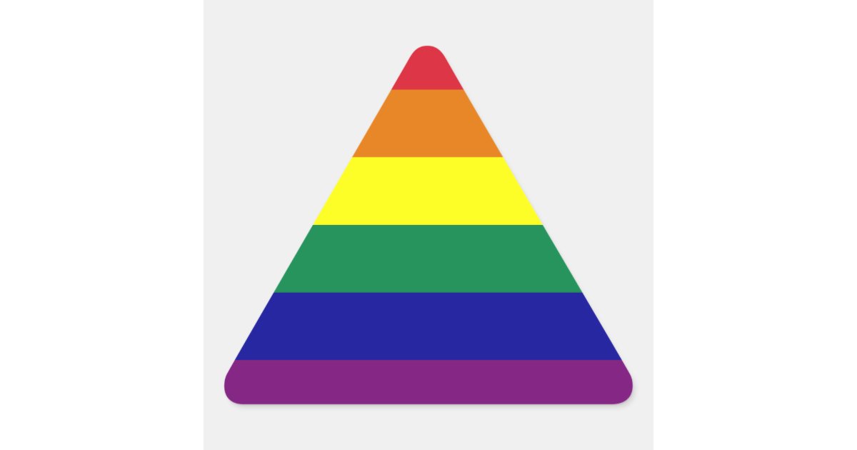 Rainbow Triangle Sticker Zazzle