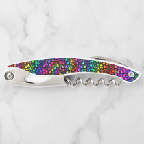 Rainbow Triangles Waiter's Corkscrew Bottle Opener Rainbow Triangles Waiter's Corkscrew Bottle Opener