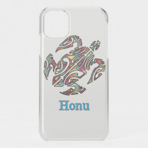 Rainbow Tribal Hawaiian Sea Turtle Uncommon iPhone iPhone 11 Case