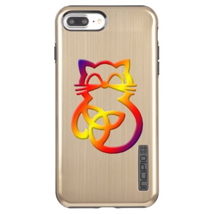 Rainbow Trinity Knot Celtic Cat iPhone 7 Case