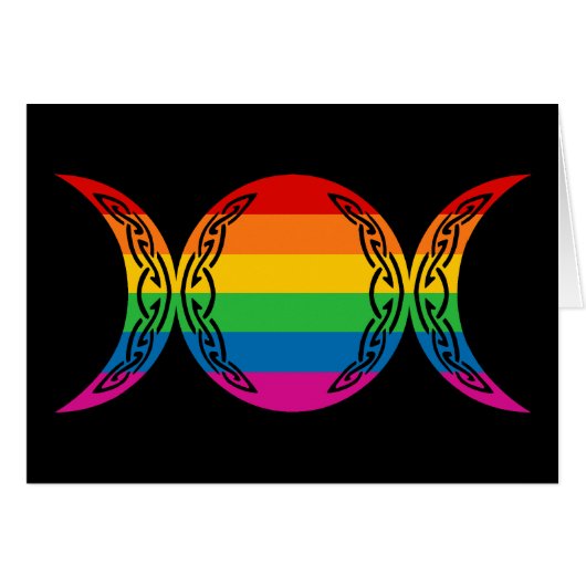 Rainbow Triple Goddess Symbol Cards (Front Horizontal)