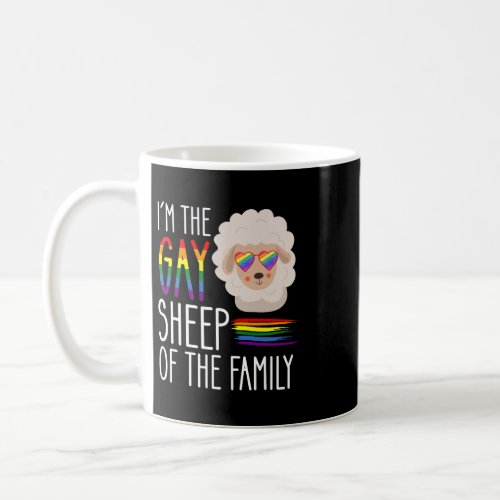 Rainbow Trippy Tribal Wolf Summer Coffee Mug