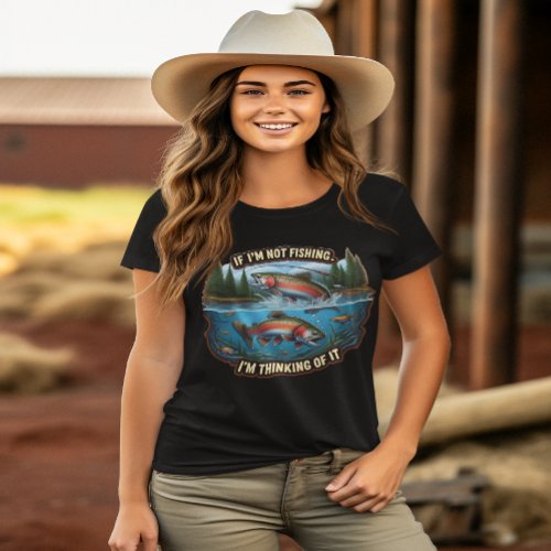 Rainbow Trout A Vibrant Fish Leaps From the Water T_Shirt