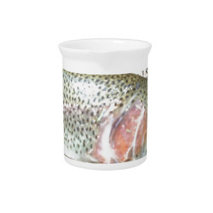 Rainbow trout beverage pitcher