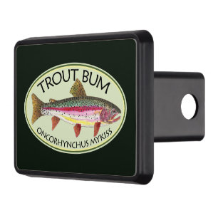 Rainbow Trout Bum Fishing Hitch Cover