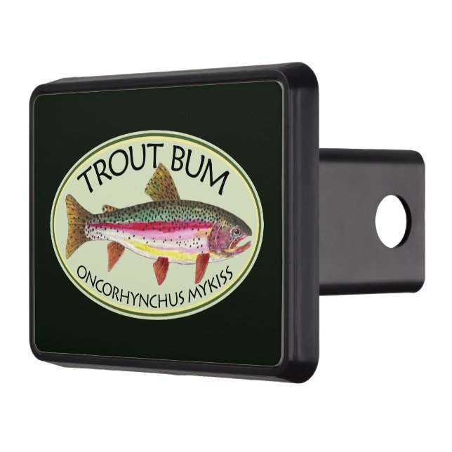 Rainbow Trout Bum Fishing Hitch Cover (Left)