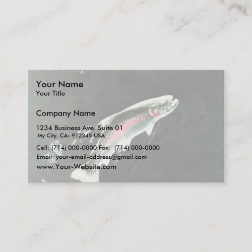 Rainbow Trout Business Cards