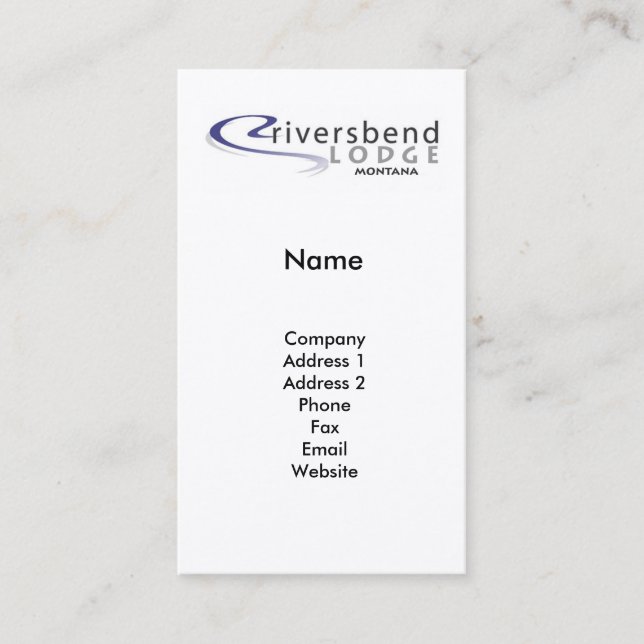 Rainbow Trout - Business Card (Front)