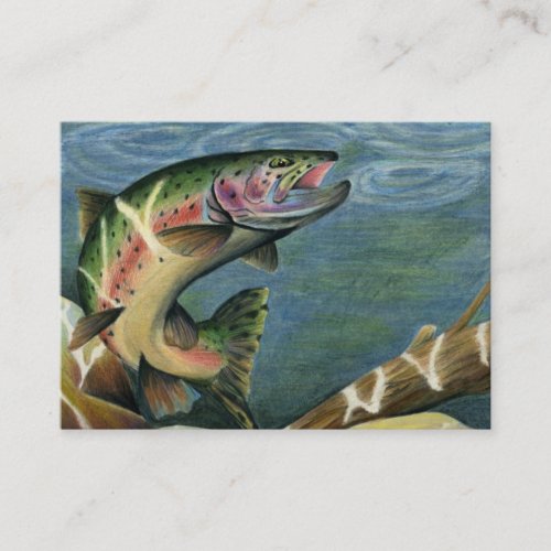 RAINBOW TROUT Business Card Template