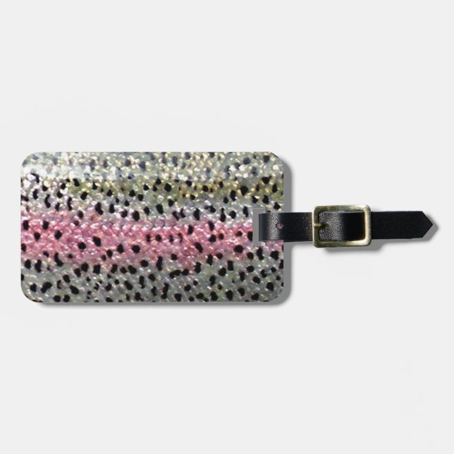 Rainbow Trout by PatternWear© Luggage Tag (Front Horizontal)
