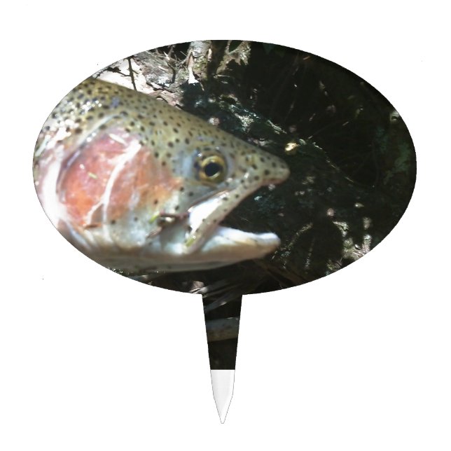 Rainbow trout cake topper (Front)