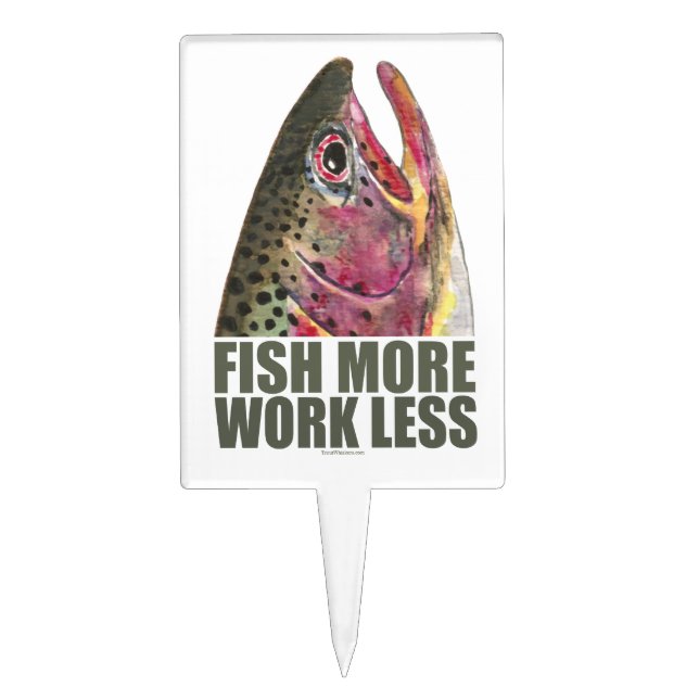 Rainbow Trout Cake Topper (Front)