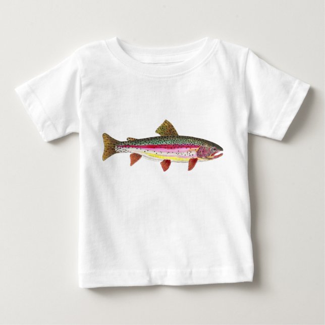 Rainbow Trout Fish Baby T-Shirt (Front)