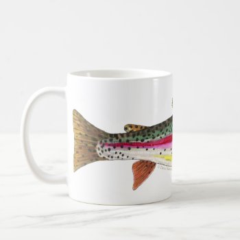 Rainbow Trout Fish Coffee Mug by TroutWhiskers at Zazzle