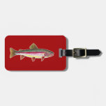 Rainbow Trout Fish, Fisherman's Luggage Tag