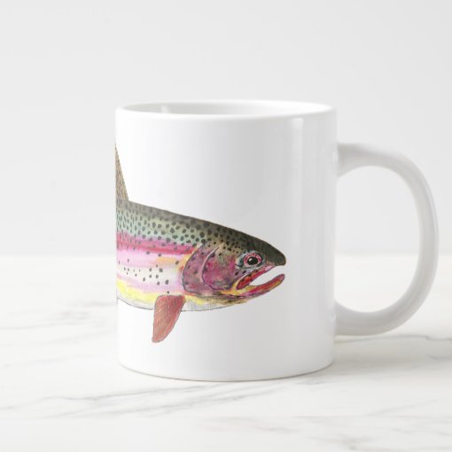 Rainbow Trout Fish Giant Coffee Mug | Zazzle