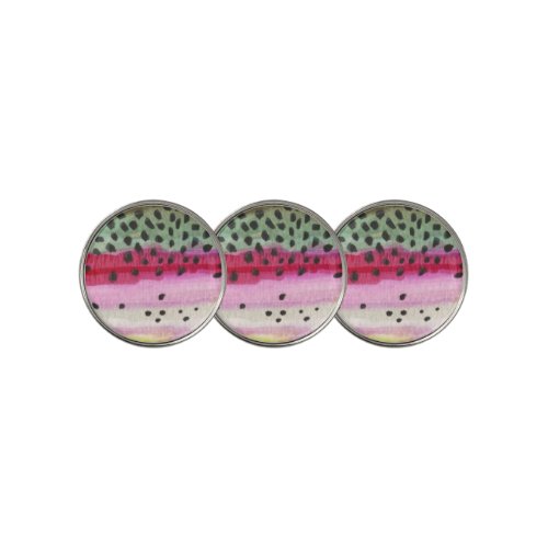 Rainbow Trout Fish Golf Ball Marker