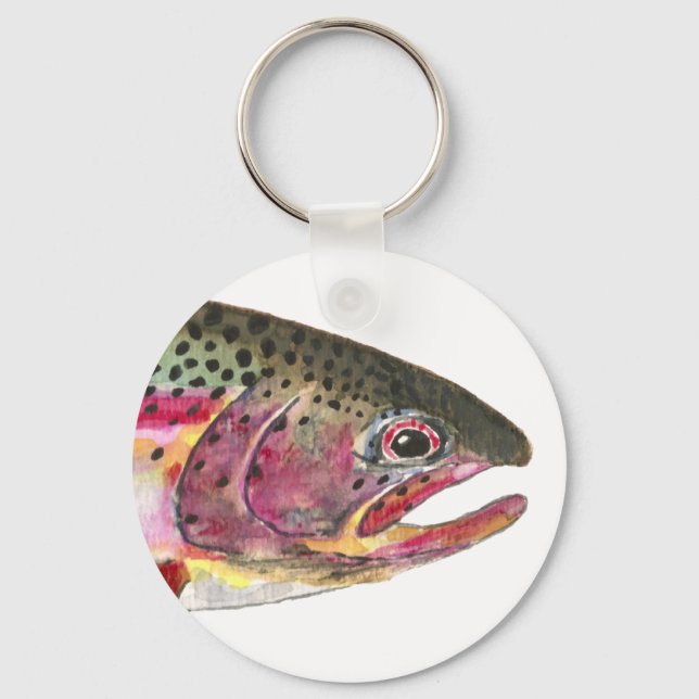 Rainbow Trout Fish Keychain (Front)