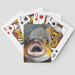 Rainbow Trout Fish Poker Cards