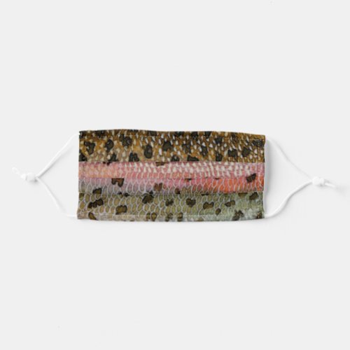 Rainbow Trout Fish Skin Print Adult Cloth Face Mask