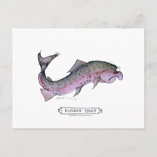 Rainbow Trout fish tony fernandes Postcard