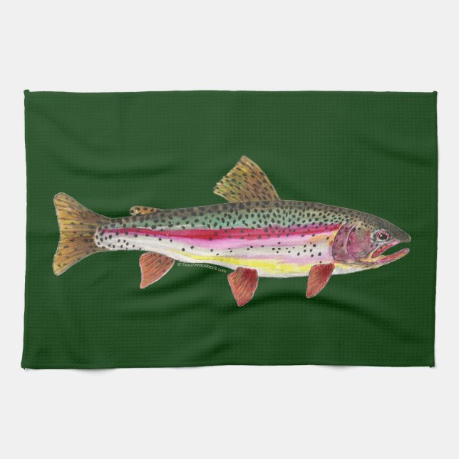 Rainbow Trout Fish Towel (Horizontal)