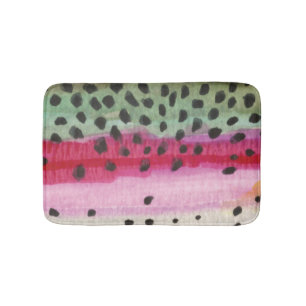 Rainbow Trout Fisherman's Bath Mat