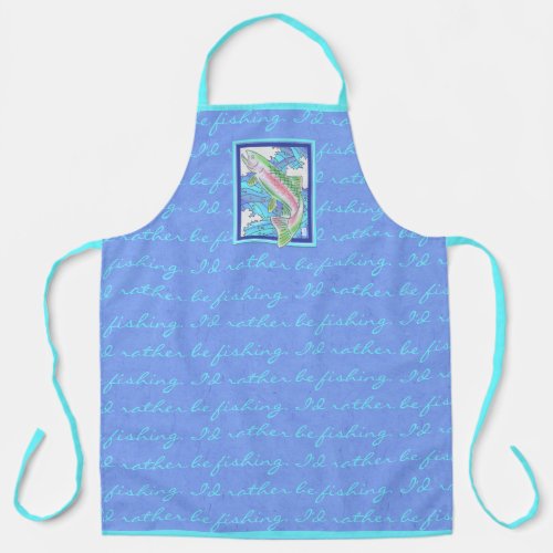 Rainbow Trout Fishing All_Over Print Apron