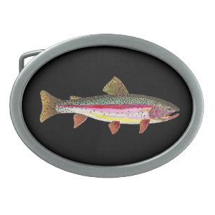 Rainbow Trout Fishing Angler Fisherman's Belt Buckle