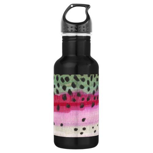 Rainbow Trout Fishing Angling Water Bottle