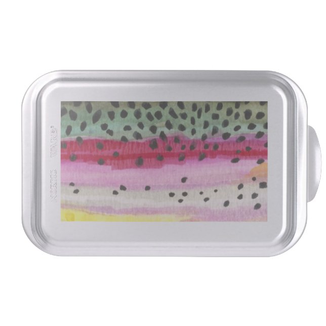 Rainbow Trout Fishing Cake Pan (Front)