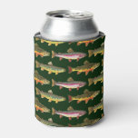 Rainbow Trout Fishing Can Cooler at Zazzle
