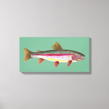 Rainbow Trout Fishing Canvas Print by TroutWhiskers at Zazzle