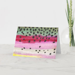 Rainbow Trout Fishing Card