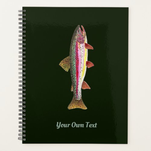 Rainbow Trout Fishing Ichthyology Handsome Planner